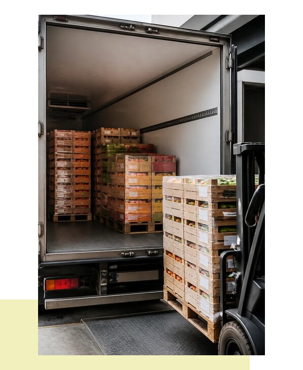 Перевозка сельхозпродукции на паллетах с доставкой в Торжок